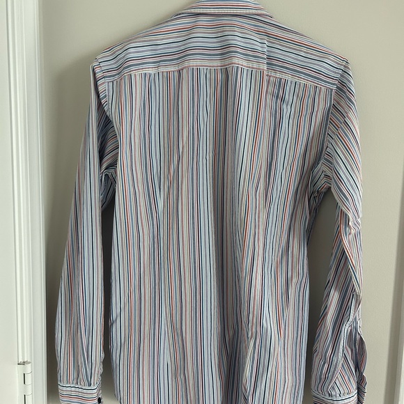 Hugo Boss Multi Color Stripe Casual Button Down Shirt - Picture 2 of 2